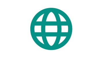 world icon representing EAL reading book packs for schools