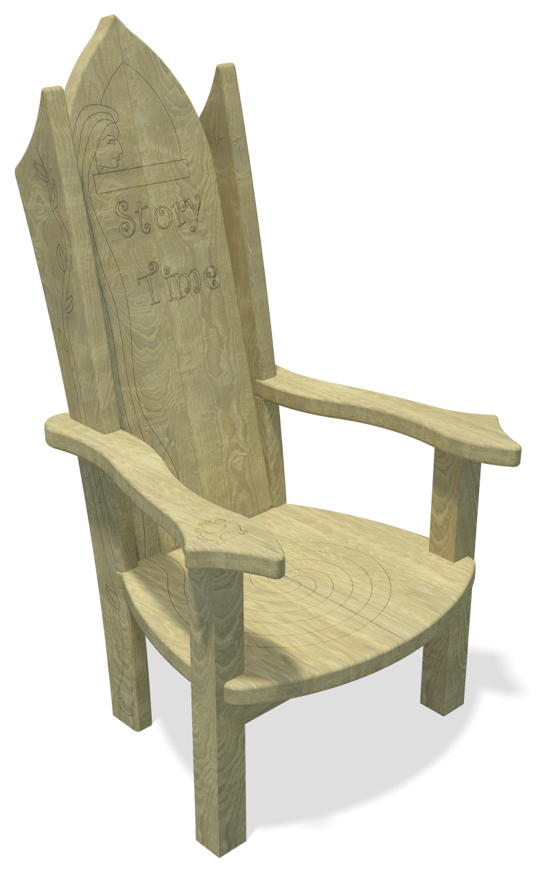 Bespoke library furniture for childrens reading corners