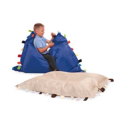 Sensory touch tags beanbag floor cushions (pack of 2)