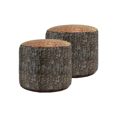 Tree stump stools pack of 2